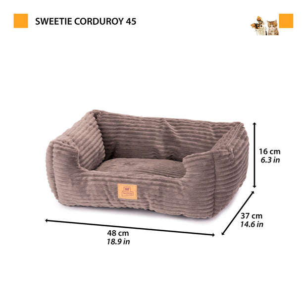 SWEETIE CORDUROY Мягкая лежанка для собак и кошек