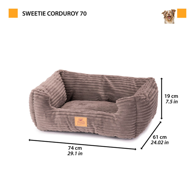 SWEETIE CORDUROY Мягкая лежанка для собак и кошек