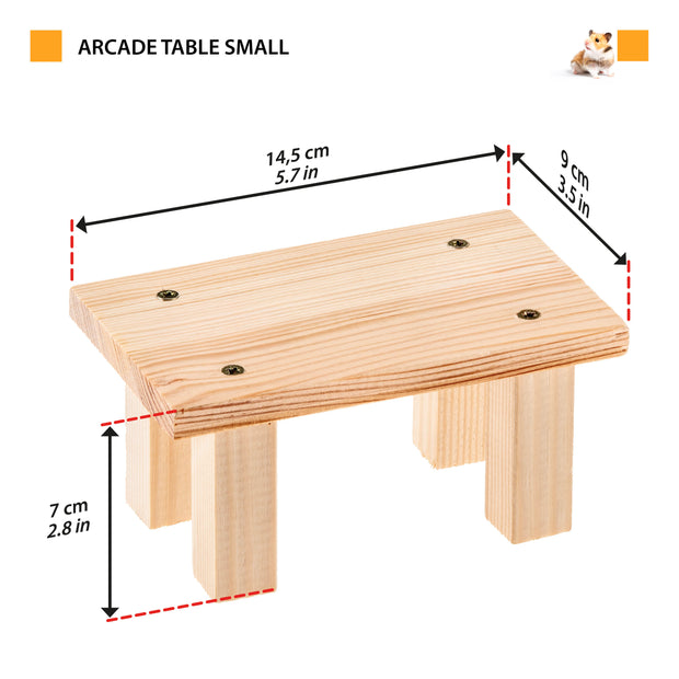 ARCADE TABLE Wooden toy for small animals