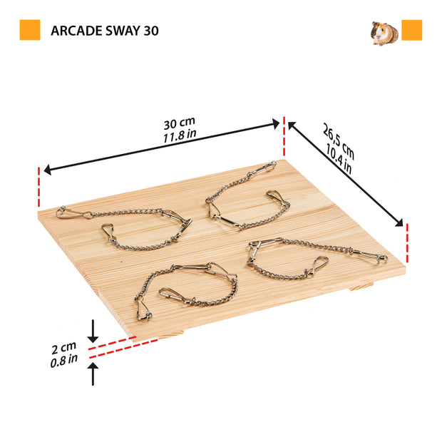 ARCADE SWAY Brinquedo de madeira para pequenos animais
