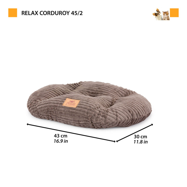RELAX CORDUROY Овальная подушка для собак и кошек