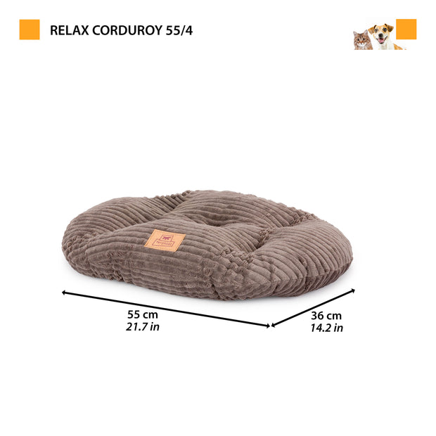 RELAX CORDUROY Овальная подушка для собак и кошек