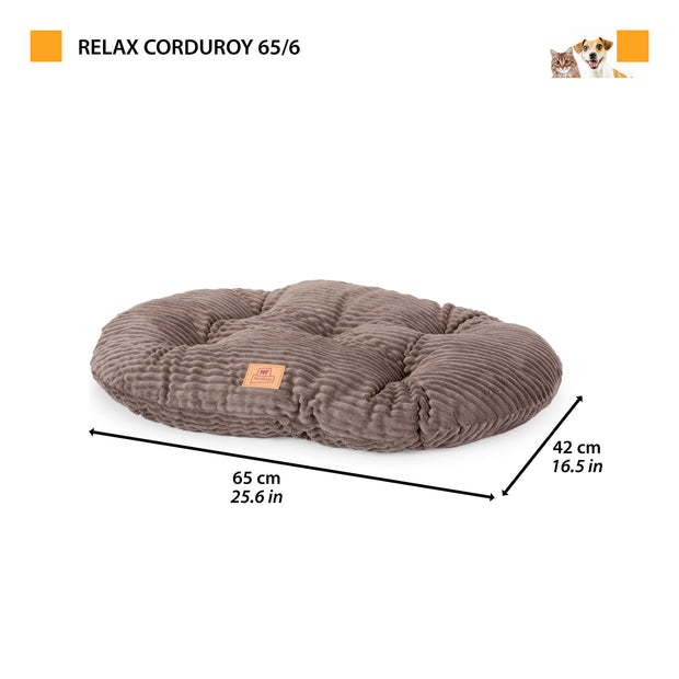 RELAX CORDUROY Овальная подушка для собак и кошек
