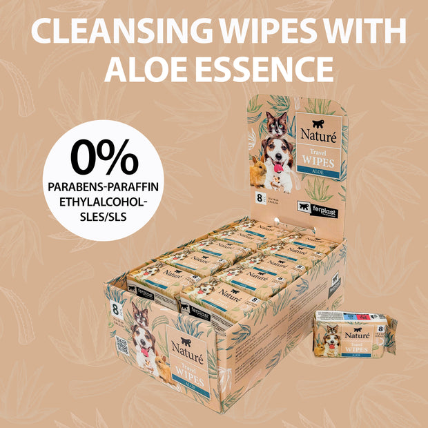 КАРМАННЫЕ САЛФЕТКИ NATURÉ TRAVEL WIPES (x8)