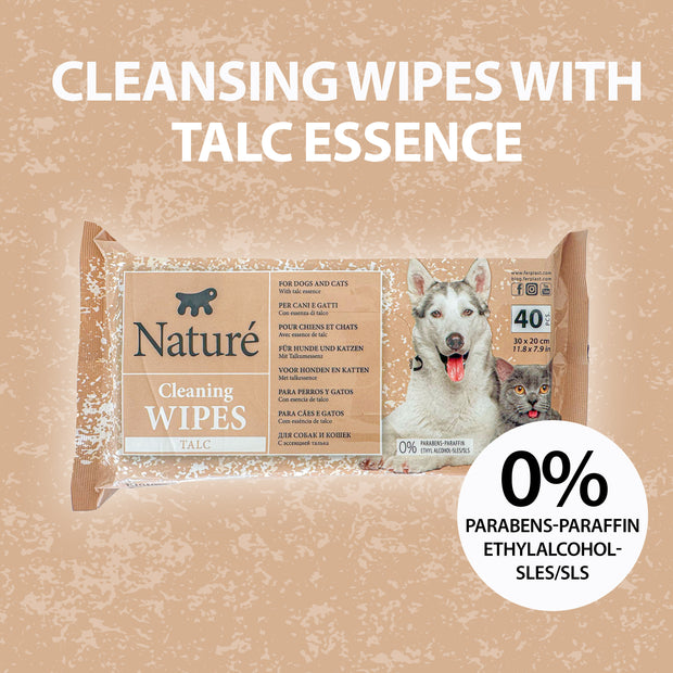 NATURÉ СЛОЙНЫЕ САЛФЕТКИ С ТАЛКОМ (X40)