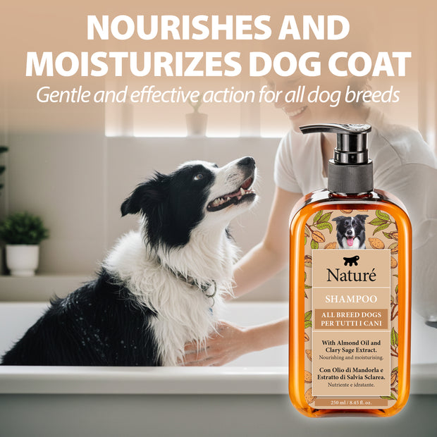 SHAMPOO PARA CÃES NATURÉ COM ÓLEO DE AMÊNDOAS