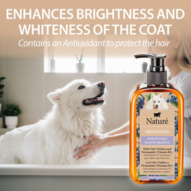 SHAMPOO NATURÉ PARA CÃES DE PELO BRANCO