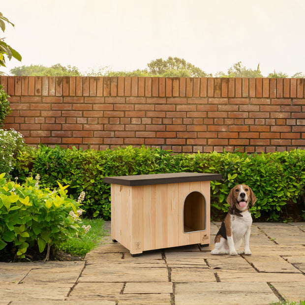 CLICKO wooden dog kennel