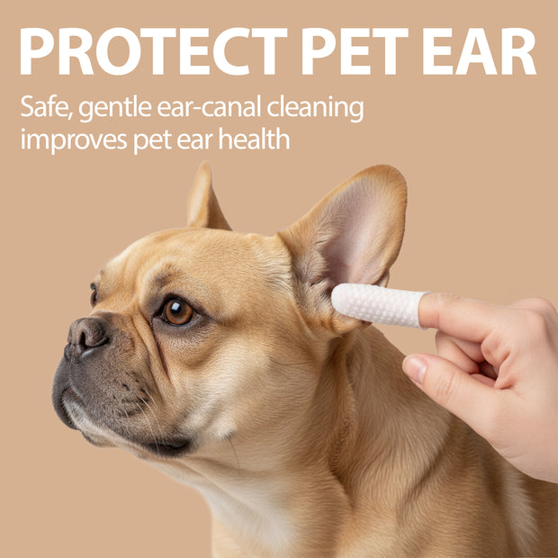 DEDALOS DESCARTÁVEIS PARA LIMPEZA DAS ORELHAS DE CÃES E GATOS (X50) – NATURÉ