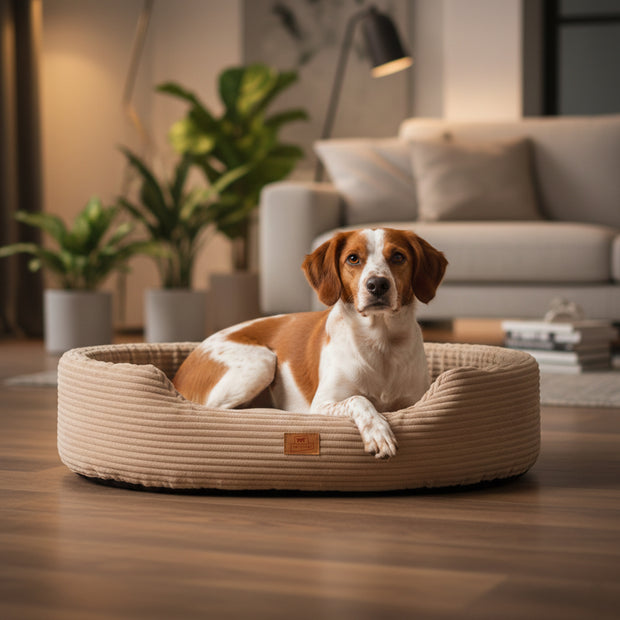 DANDY CORDUROY Cama tipo sofá com almofada removível para cães e gatos