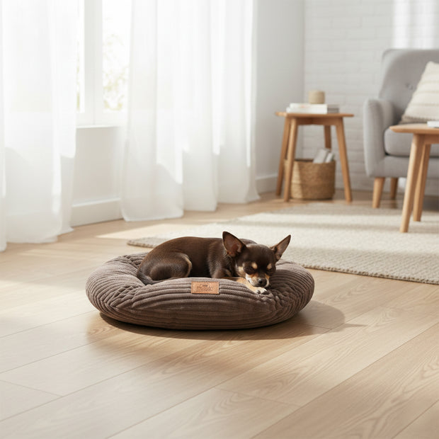 RELAX CORDUROY Almofada oval para cães e gatos