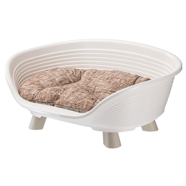 带 THRONE 坐垫的塑料婴儿床