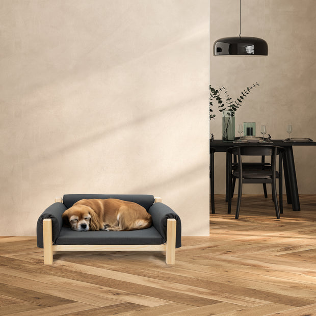MIZU Cama de madera para perros y gatos