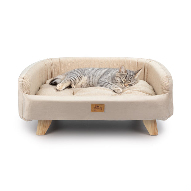 YUKI Cama de madera para perros y gatos