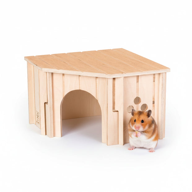 SIN CORNER Wooden Corner House for Small Animals