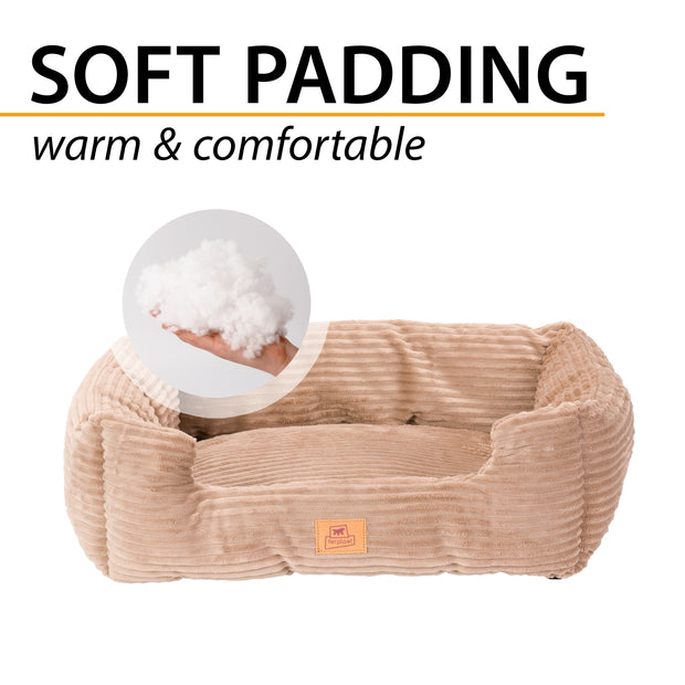 SWEETIE CORDUROY Cama macia para cães e gatos