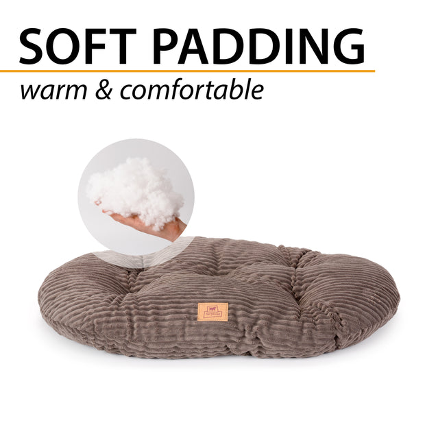 RELAX CORDUROY Almofada oval para cães e gatos