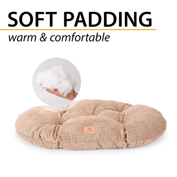 RELAX CORDUROY Almofada oval para cães e gatos