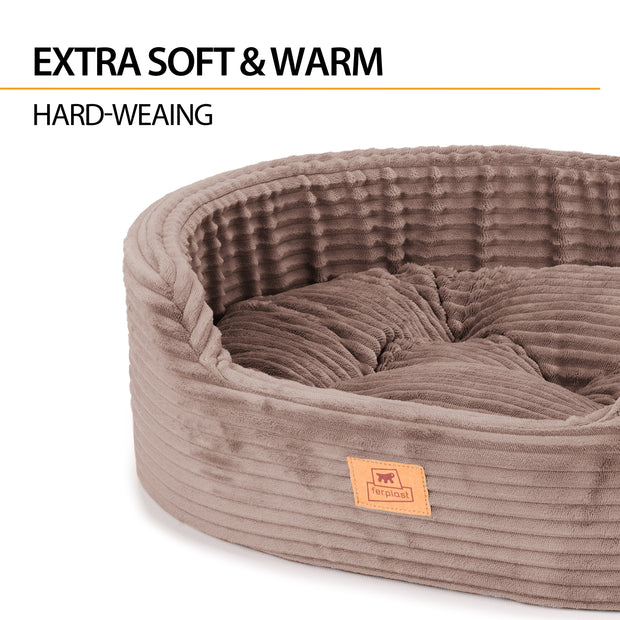 DANDY CORDUROY Cama tipo sofá com almofada removível para cães e gatos