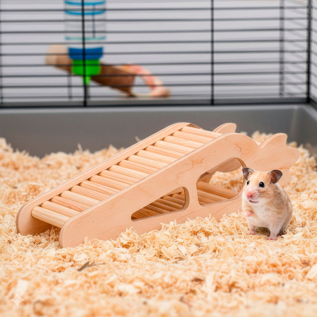 ARCADE CARROT Wooden hamster toy