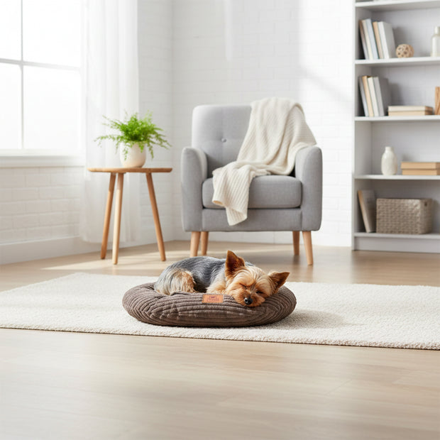 RELAX CORDUROY Almofada oval para cães e gatos