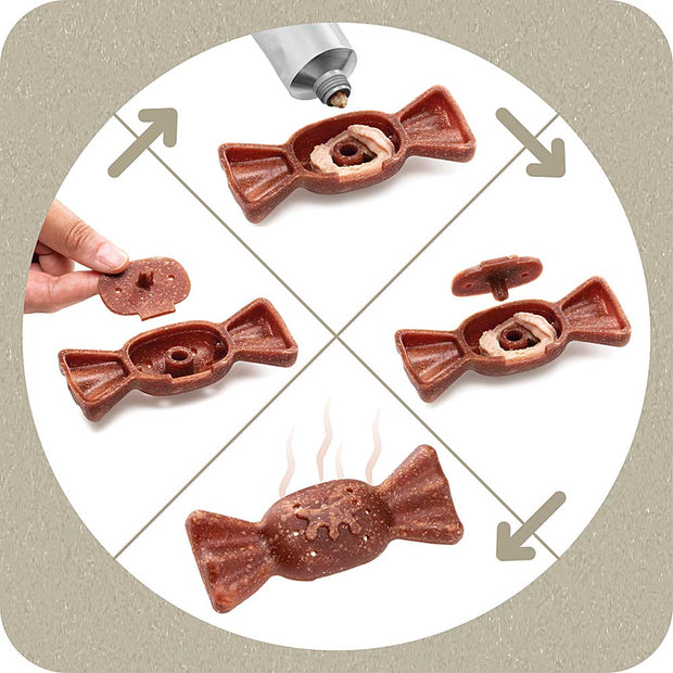 Лакомство 100% SNACK, YUCCA, конфетки, наполняемые