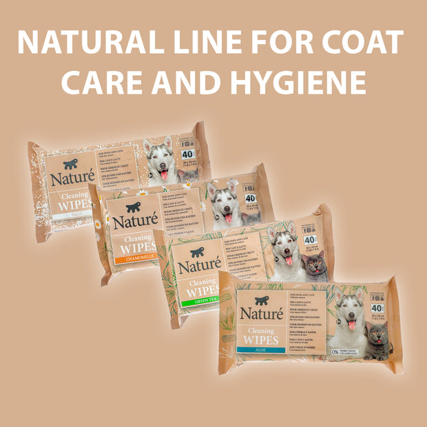 NATURÈ 犬猫洋甘菊湿巾（40片装）