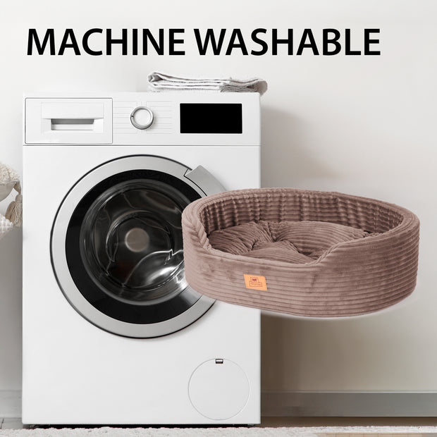 DANDY CORDUROY 带可拆卸垫子的沙发型狗猫床